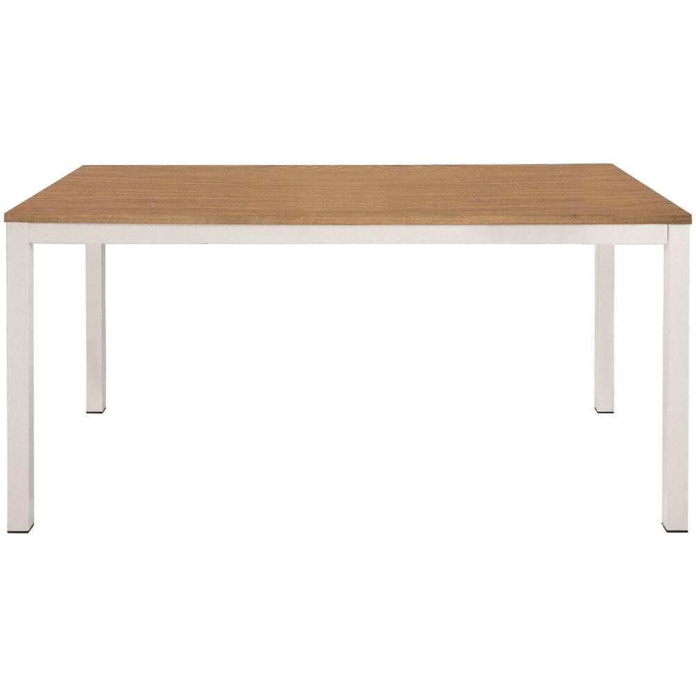 Tavolo Rovere E Metallo Allungabile A Libro 90x90cm - 180x90cm - Foto 2