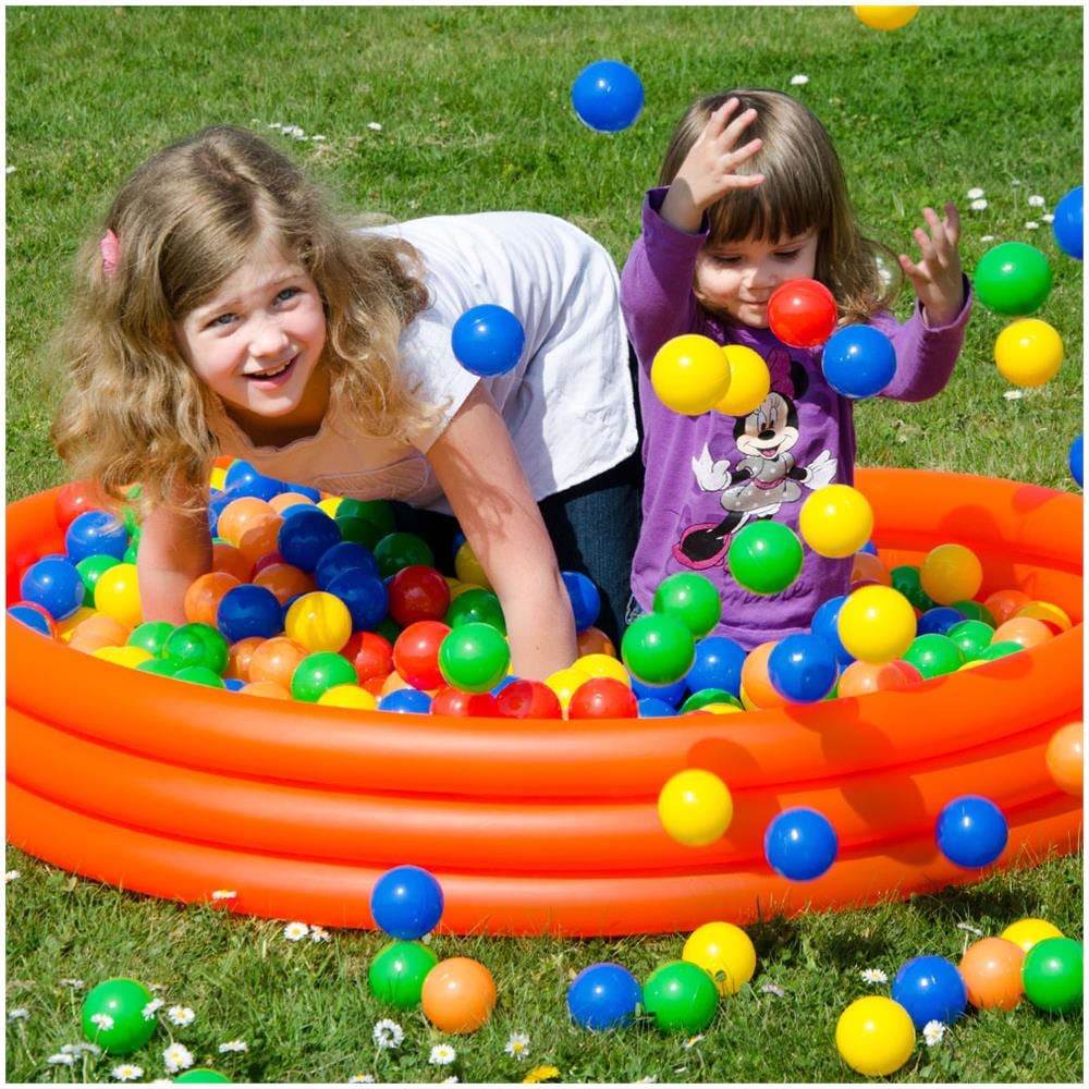 Eyepower 50 Palline Di Plastica Multicolore 5,5cm Diametro Gioco Bambini Decorazione Feste - Foto 7