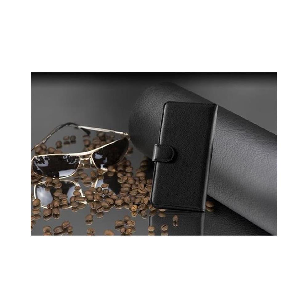 Custodia Compatibile Con Samsung Galaxy A7 2015 In Nero Carbone - Coperchio Protettiva Con Chiusura Magnetica, Funzione Stand E Tasca Per Le Carte - Foto 2