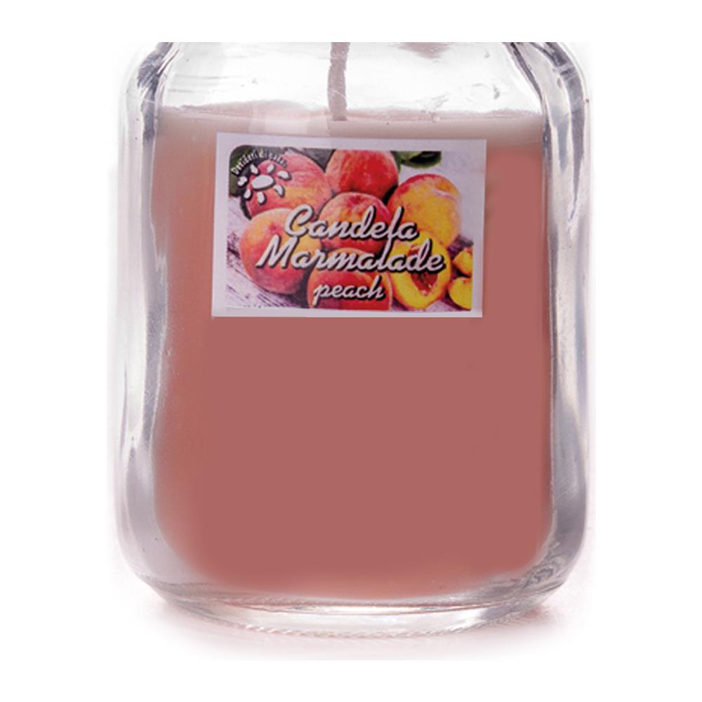 Candele Profumate In Barattolo Di Vetro Modello Marmalade In Varie Fragranze Candela Pesca - Foto 2