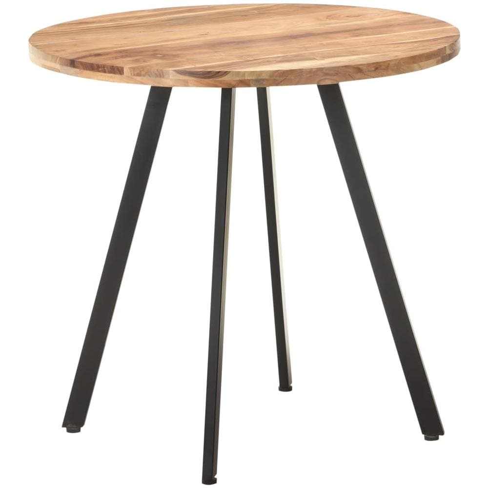 Tavolo Da Pranzo 80 Cm In Legno Massello Di Acacia - Foto 1