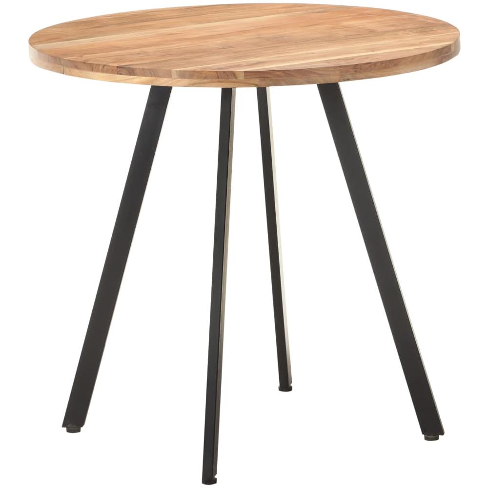 Tavolo Da Pranzo 80 Cm In Legno Massello Di Acacia - Foto 8