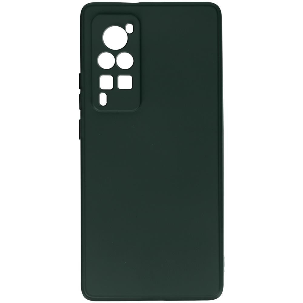 Cover In Silicone Flessibile Per Vivo X60 Pro, Finitura Soft-touch Verde Scuro - Foto 1