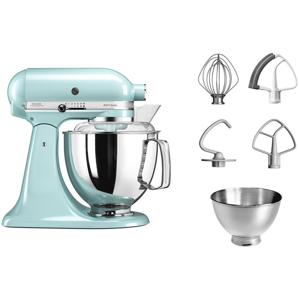 5KSM175PSEIC Robot da Cucina 7 Accessori Inclusi Capacità 4.8 L Potenza 300 W Colore Ghiaccio - Foto 2