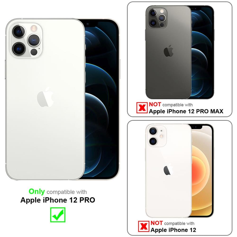 Custodia Compatibile Con Apple Iphone 12 Pro In Nero - Robusta Protezione A 360° Con Protezione Del Display - Coperchio Protettivo Antiurto Outdoor Heavy Duty - Foto 2