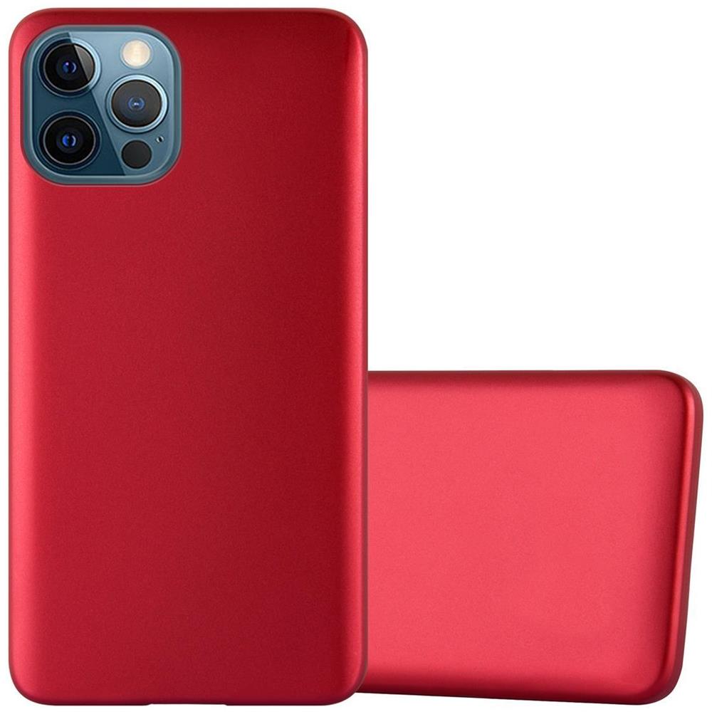 Custodia Compatibile Con Apple Iphone 12 / Iphone 12 Pro In Rosso Metallico - Coperchio Protettivo In Silicone Tpu Flessibile - Foto 1