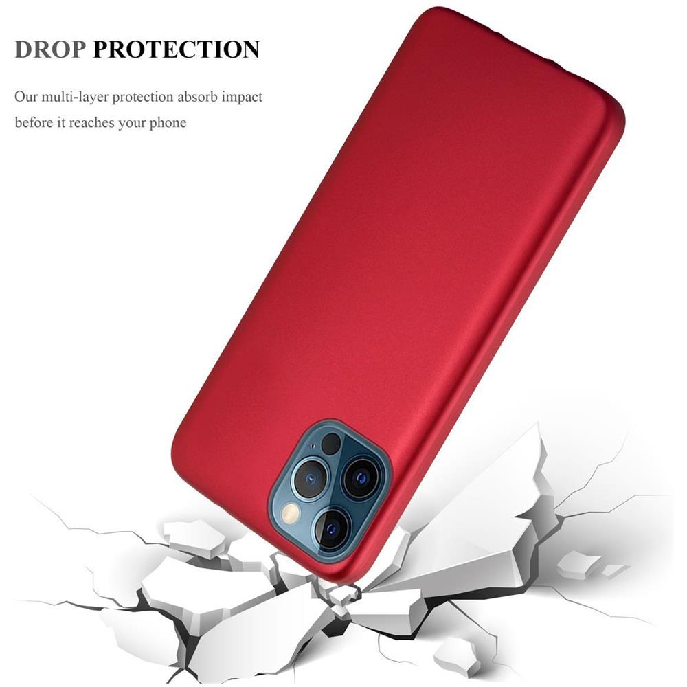 Custodia Compatibile Con Apple Iphone 12 / Iphone 12 Pro In Rosso Metallico - Coperchio Protettivo In Silicone Tpu Flessibile - Foto 7