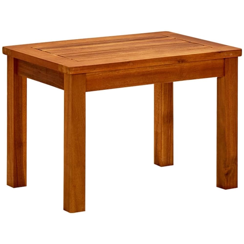 Tavolino Da Giardino 50x35x36 Cm In Legno Massello Di Acacia - Foto 1