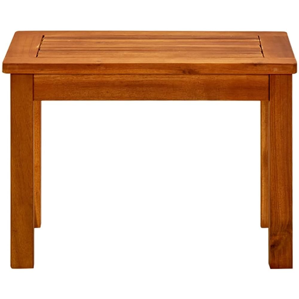 Tavolino Da Giardino 50x35x36 Cm In Legno Massello Di Acacia - Foto 2