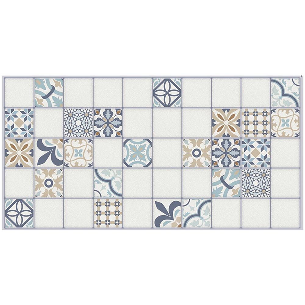 Pannelli 3d Rivestimento A Parete In Pvc Effetto Pietra, Cementine, Maioliche, Legno Realistici E Isolanti. - 7307 (mis. 955x480mm) - Foto 1