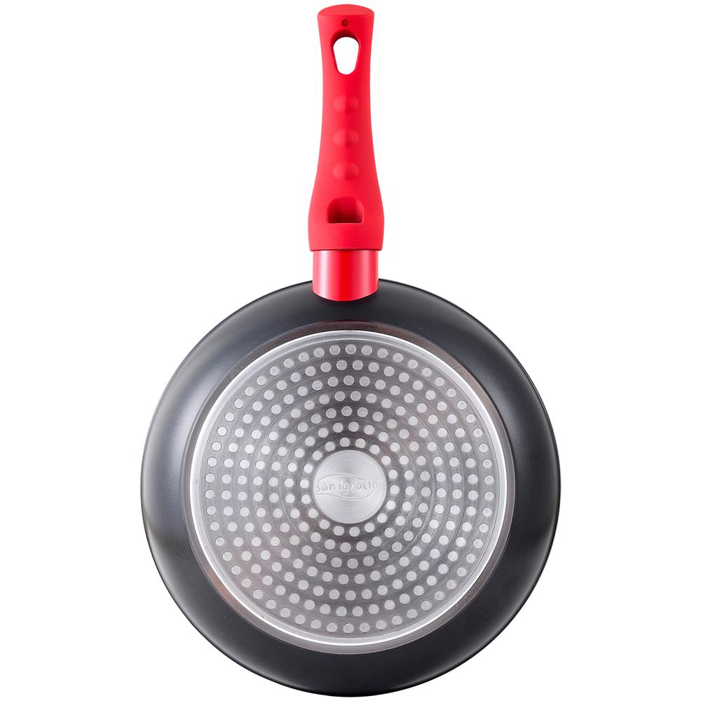 Confezione 3 Padelle Ø20/24/28 Cm, Alluminio Forgiato + Set 8 Pezzi: 5 Pezzi E 3 Coperchi In Vetro, Acciaio Inox, Induzione - Foto 2