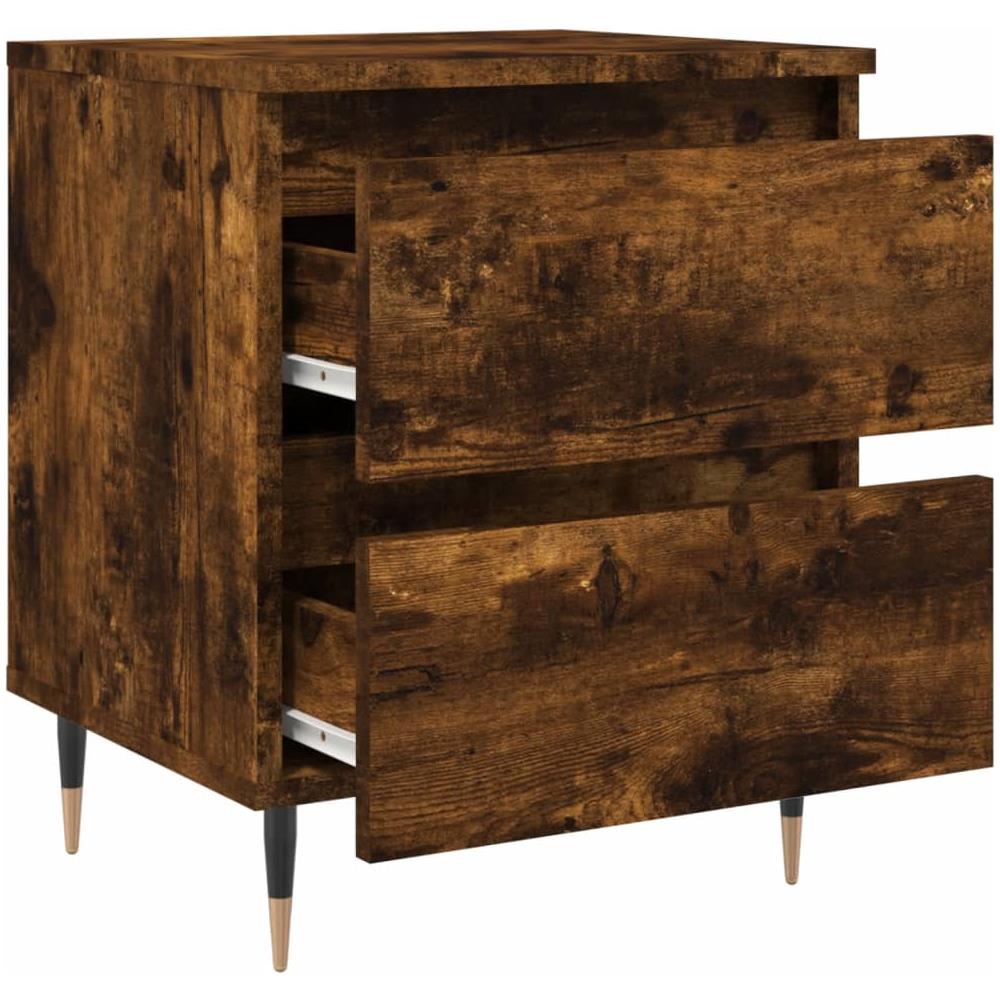 Comodino Rovere Fumo 40x35x50 Cm In Legno Multistrato - Foto 10