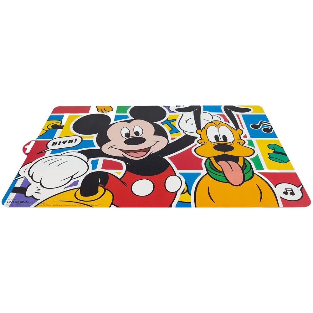Disney Tovaglietta Individuale Colorata Per Bambini In Plastica Mickey Mouse Topolino Pluto - Foto 3