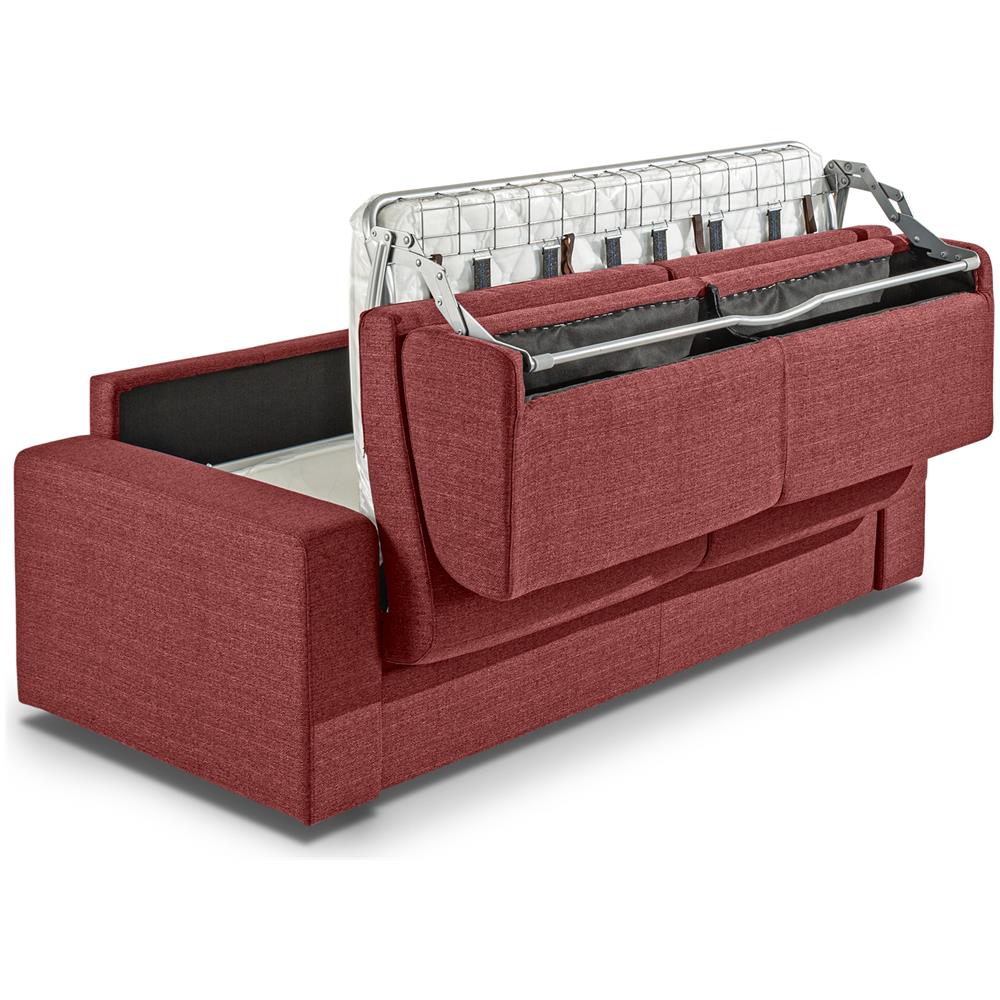 Divano Letto, Modello Mimosa, Ottimo Compromesso Tra Il Classico Divano E Il Divano Letto, Materasso 140x195xh14 Cm, Dimensioni Divano 198x87xh86 Cm - Foto 2