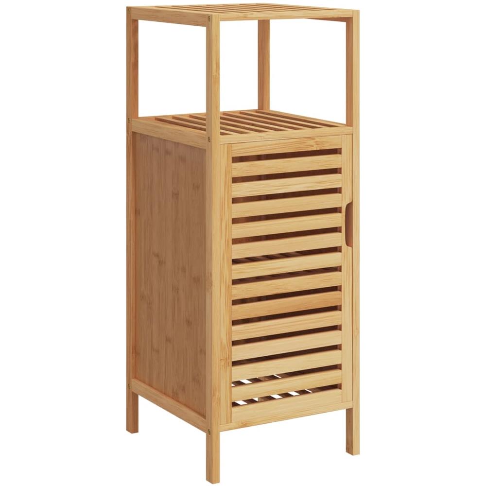 Mobile Da Bagno Con Ripiano 36x33x87 Cm In Bambù - Foto 2