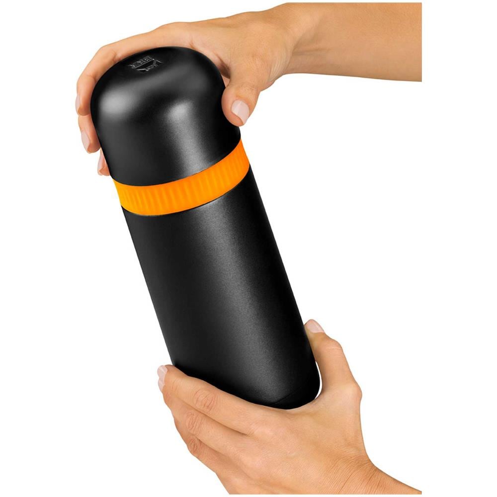 Termus per Liquidi A198104 da 0.5 Litri in Acciaio Inox Colore Nero / Arancione - Foto 2