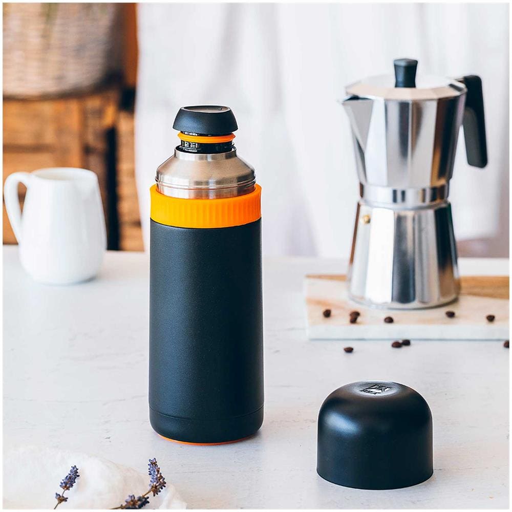 Termus per Liquidi A198104 da 0.5 Litri in Acciaio Inox Colore Nero / Arancione - Foto 5