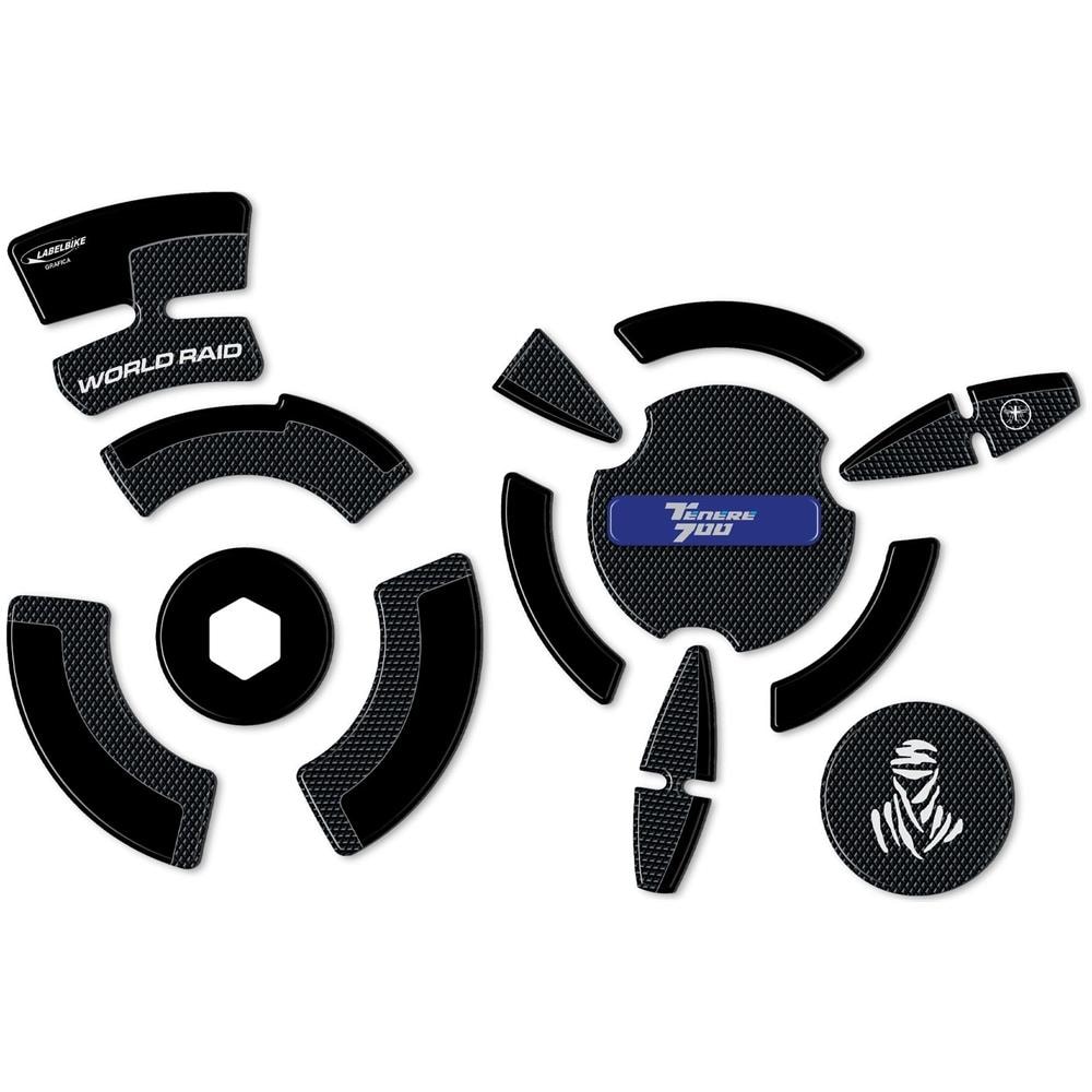 Adesivi Gel 3D Protezioni Carter Compatibili Con Yamaha Tenere 700 2022 Ciano - Foto 1