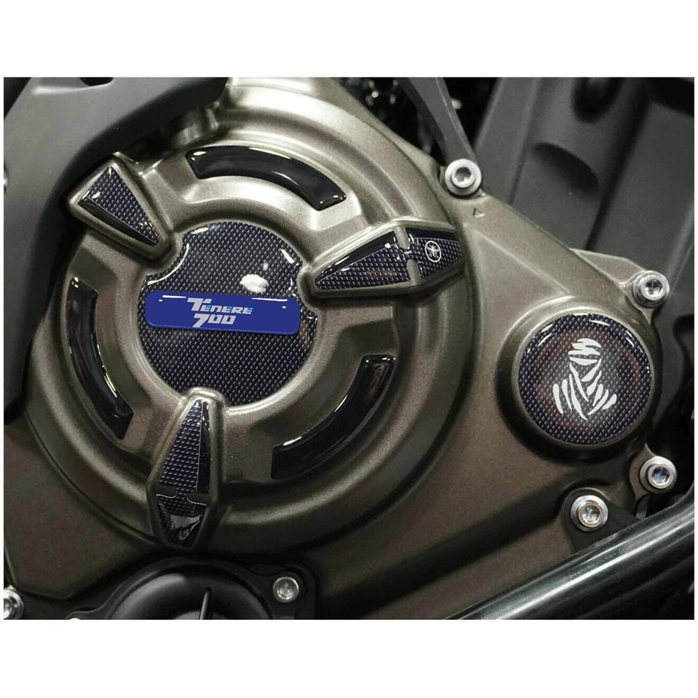 Adesivi Gel 3D Protezioni Carter Compatibili Con Yamaha Tenere 700 2022 Ciano - Foto 2