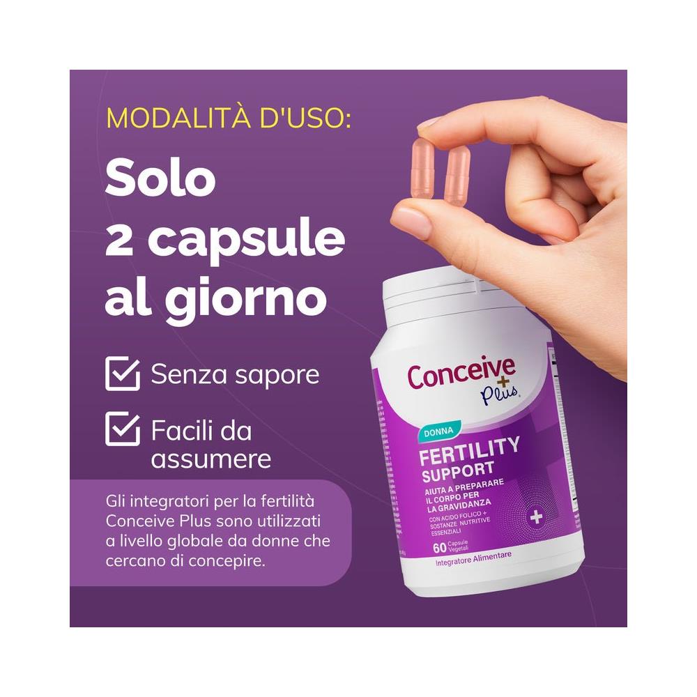 Integratore per la Fertilita Femminile, 60 Capsule - Foto 2