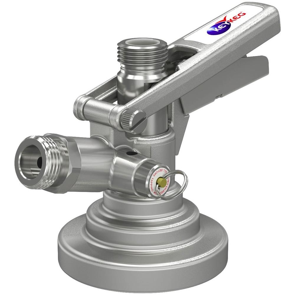 Attacco Fusto Birra Accoppiatore Per Fusti Attacco Keg - Per Fusti Keykeg Con Valvola Di Sicurezza E Sensore In Acciaio Inossidabile Per Birra Vino E Bevande Analcoliche - Foto 2