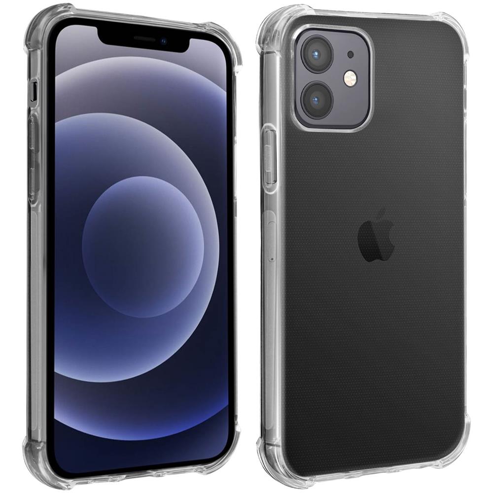 Cover Iphone 12 / 12 Pro Silicone Flessibile Angoli Bumper Trasparente - Foto 1