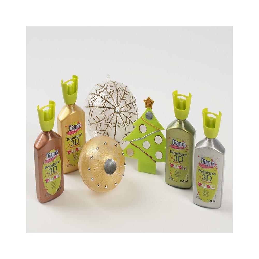 Set Di 4 Bottiglie 100 Ml Diam's 3d - Metallizzato - Foto 1