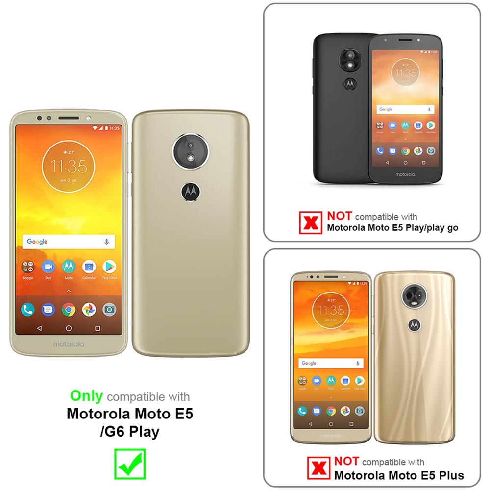 3x Pellicola Armatura A Schermo Intero Compatibile Con Motorola Moto E5 In Trasparente Con Nero - 3x Vetro Temperato (tempered) Di Protezione Del Display In Durezza 9h Con 3d Touch - Foto 2