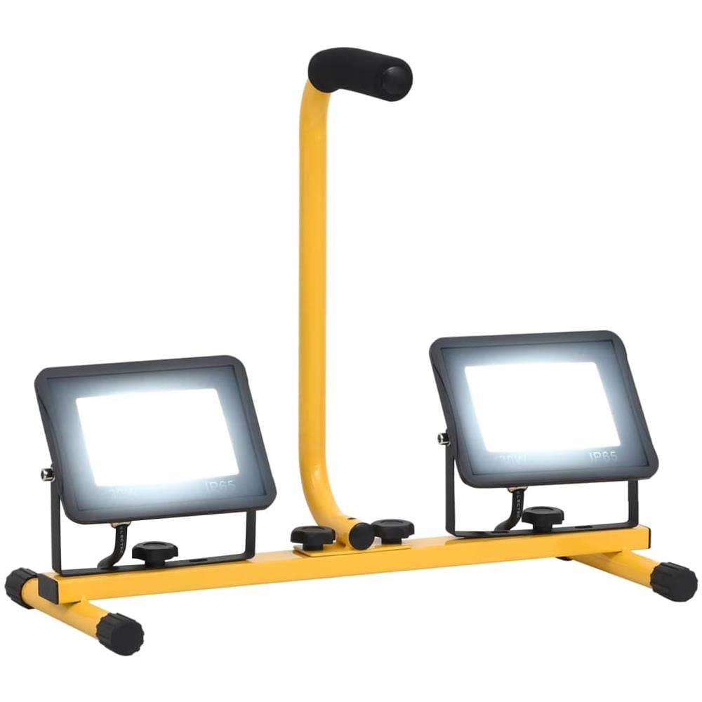 Faretto A Led Con Maniglia 2x30 W Bianco Freddo - Foto 1