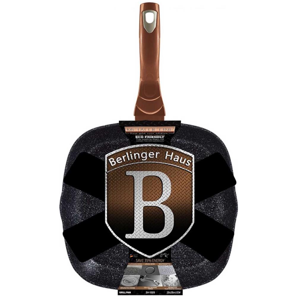 Padella In Granito Granito 28 Cm Bh-1889 Rose Gold Noir - Foto 3