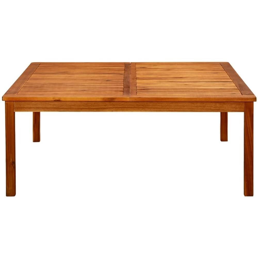 Tavolino Da Giardino 110x110x45 Cm In Legno Massello Di Acacia - Foto 2