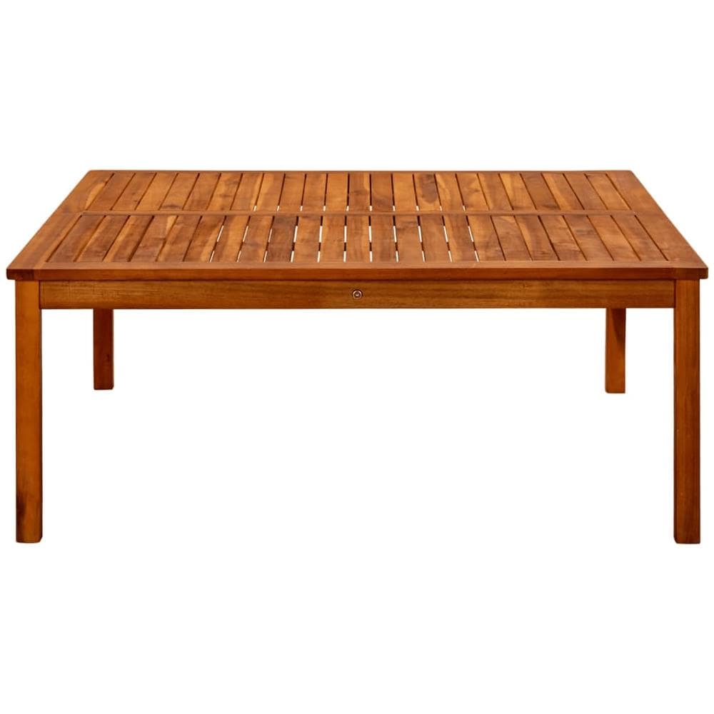 Tavolino Da Giardino 110x110x45 Cm In Legno Massello Di Acacia - Foto 3