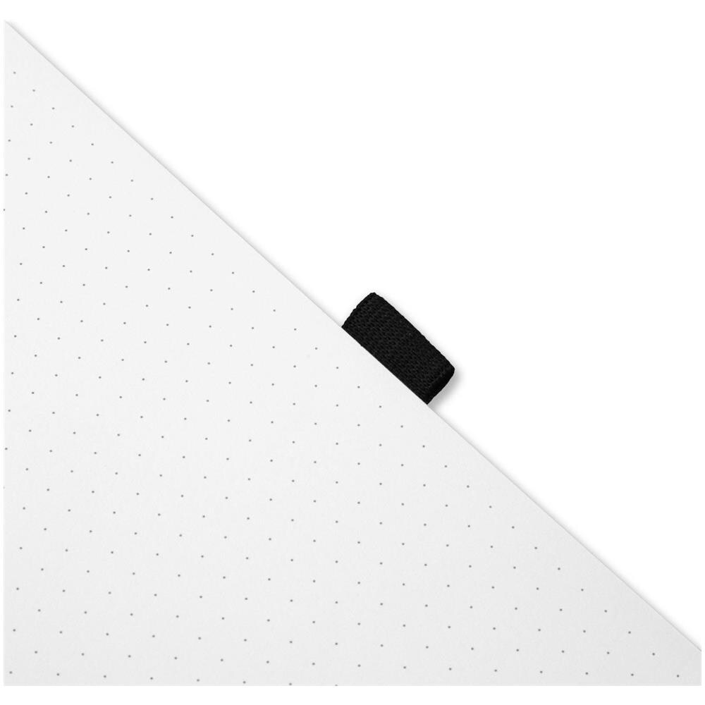Dingbats* Pro Taccuino B5 - Black Bee Puntinato - Diario A Carta D'avorio 160g /m² - Quaderno Di Schizzi A Copertura Rigida, Compartimento Interno, Chiusura Elastica E Segnalibri - Foto 2
