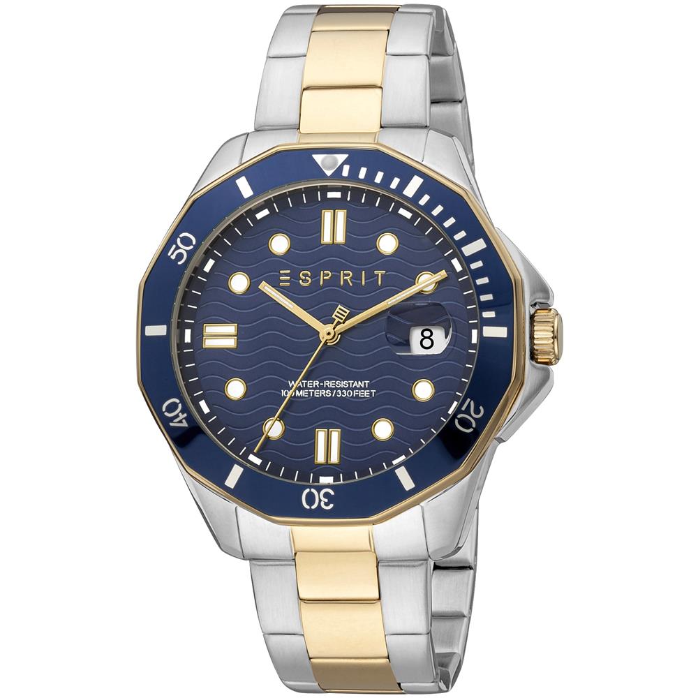 Esprit Orologio Da Uomo Kale Es1g367m0095 + Scatola - Foto 1