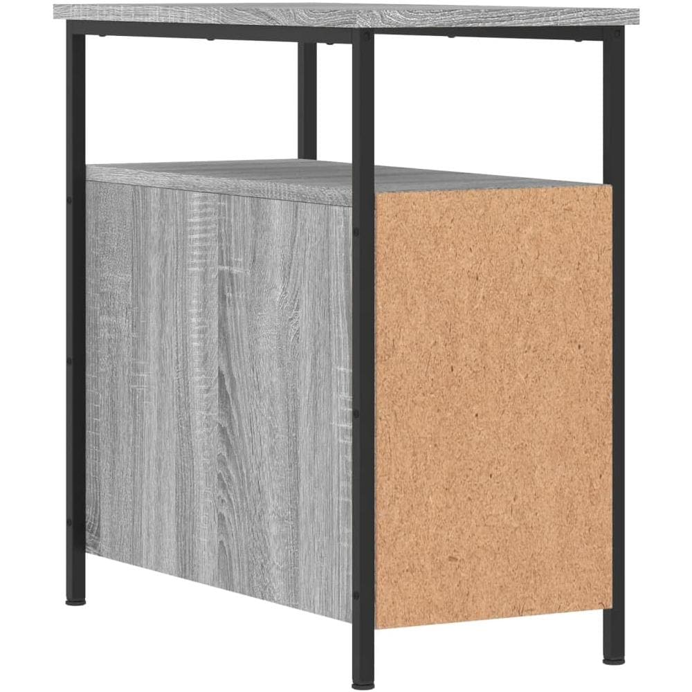Comodino Grigio Sonoma 30x60x60 Cm In Legno Multistrato - Foto 7
