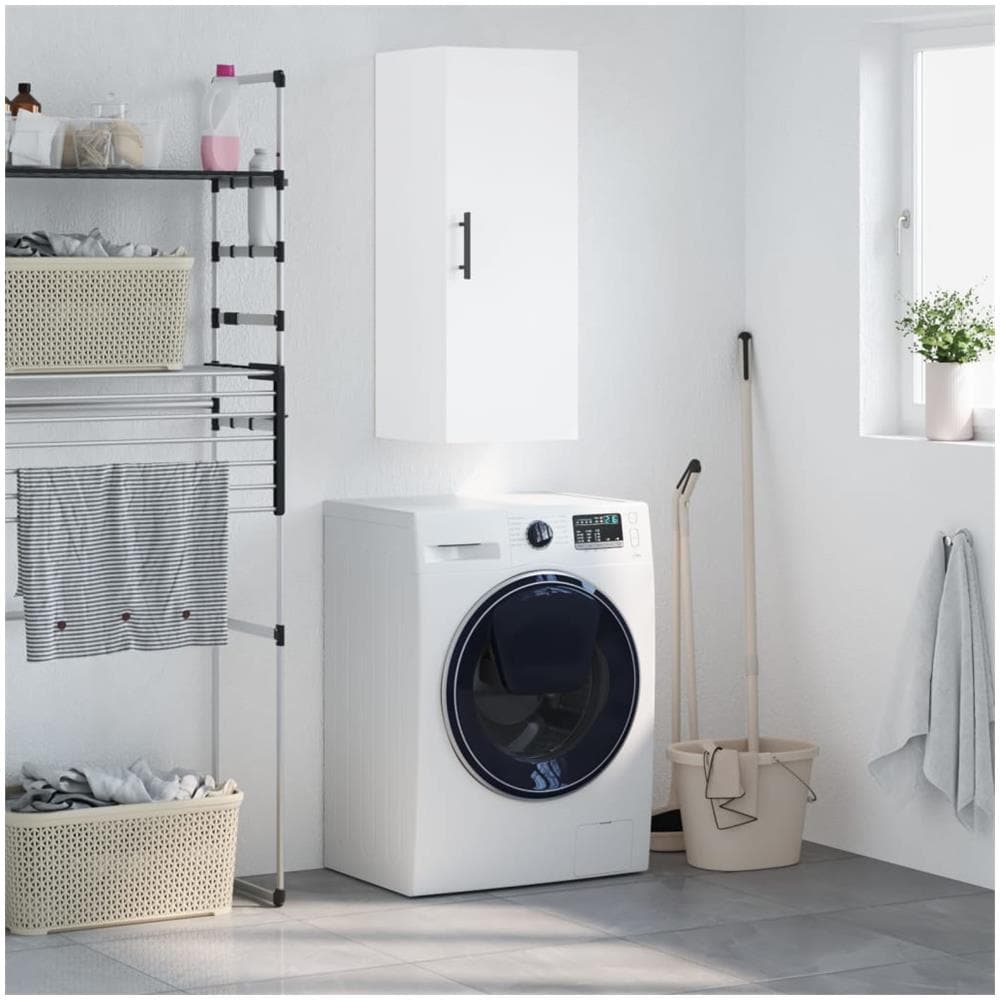 Mobile A Parete Bianco 34,5x34x90 Cm - Foto 1