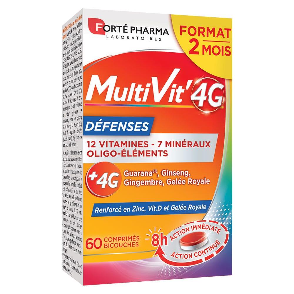 Multivitaminici E Difese Rinforzate Con Zinco E Vitamina D 60 Compresse Multivit'4g - Foto 1