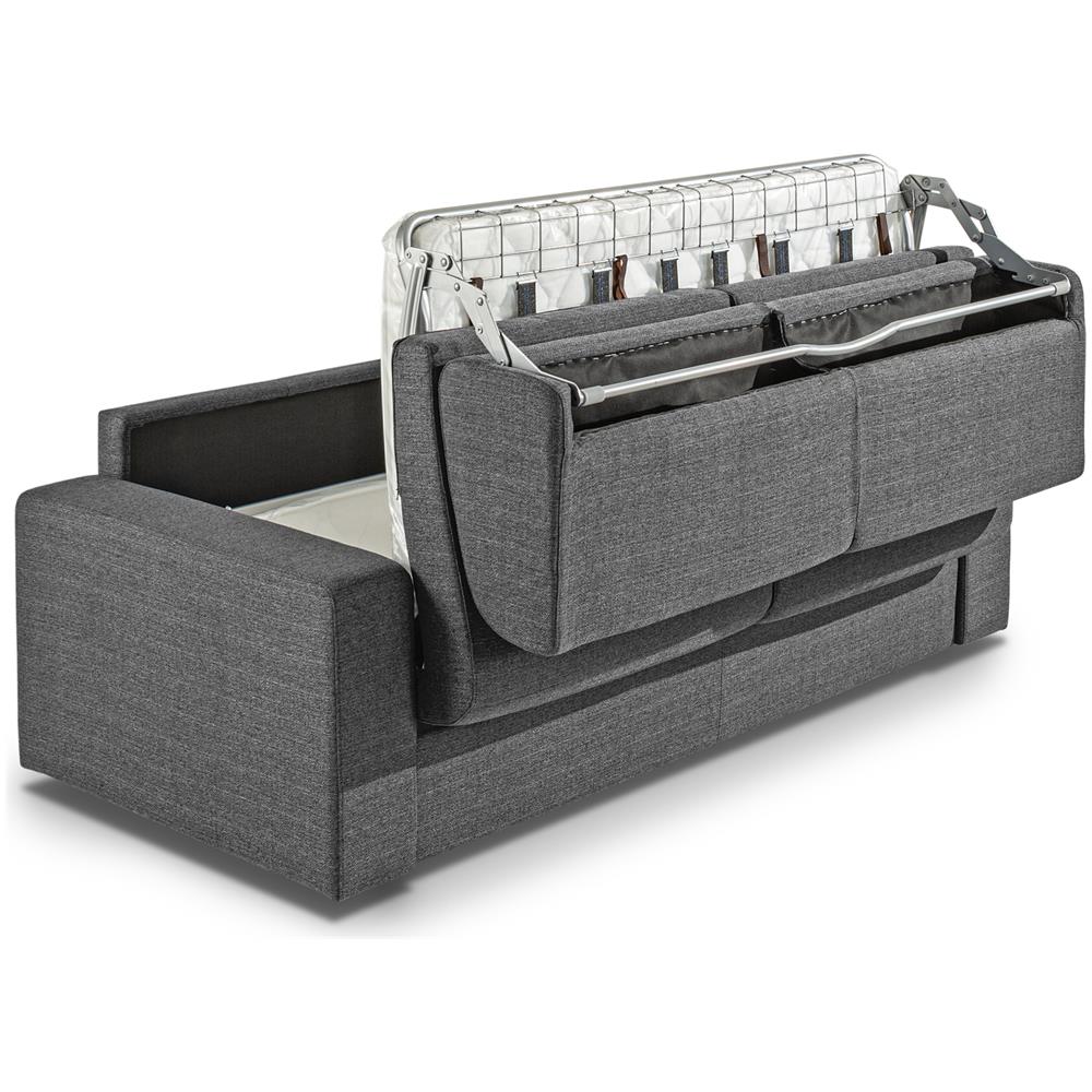 Divano Letto, Modello Mimosa, Ottimo Compromesso Tra Il Classico Divano E Il Divano Letto, Materasso 140x195xh14 Cm, Dimensioni Divano 198x87xh86 Cm - Foto 2