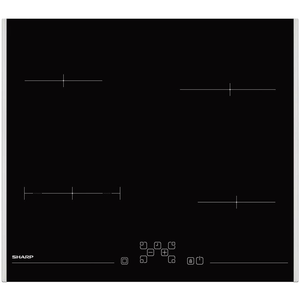 KH-6V08FT0K piano cottura Nero Da incasso 59 cm Piano cottura a induzione 4 Fornello (i) - Foto 1