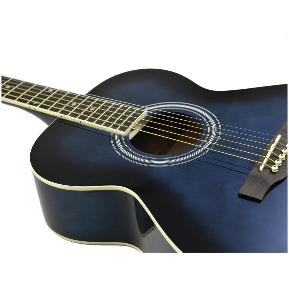 Chitarra Acustica, Western, Colore Blueburst, Acero, Dimavery Aw-303 - Foto 1