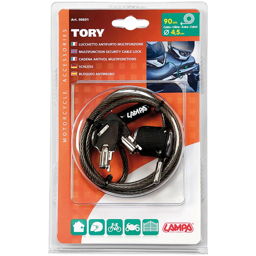 Lucchetto Antifurto Tory Con Cavo Di Sicurezza - Foto 6