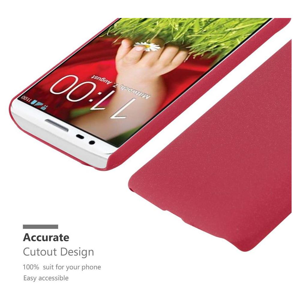 Custodia Compatibile Con Lg G2 Mini In Frosty Rosso - Hard Case Coperchio Protettivo In Frosted Look Contro I Graffi E Gli Urti - Foto 6
