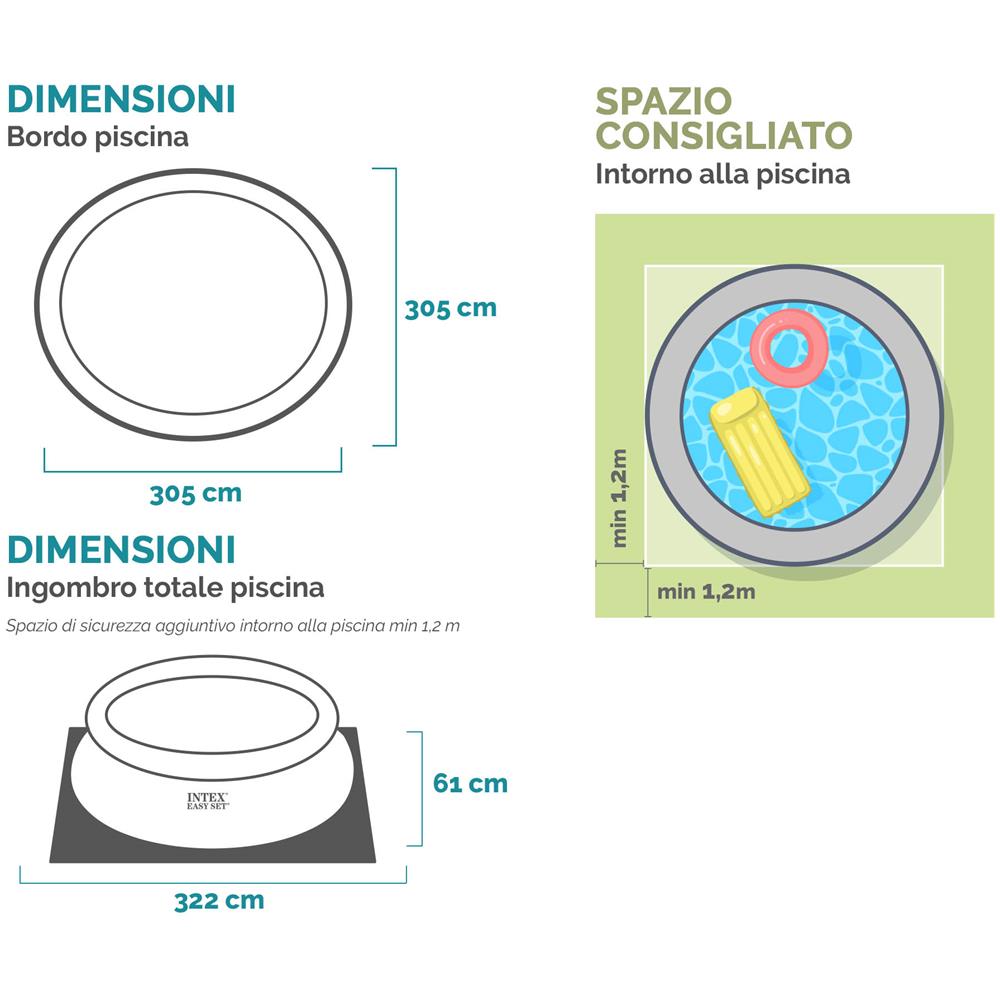 28116NP - Piscina Easy Set rotonda, 305x61 cm - Foto 7