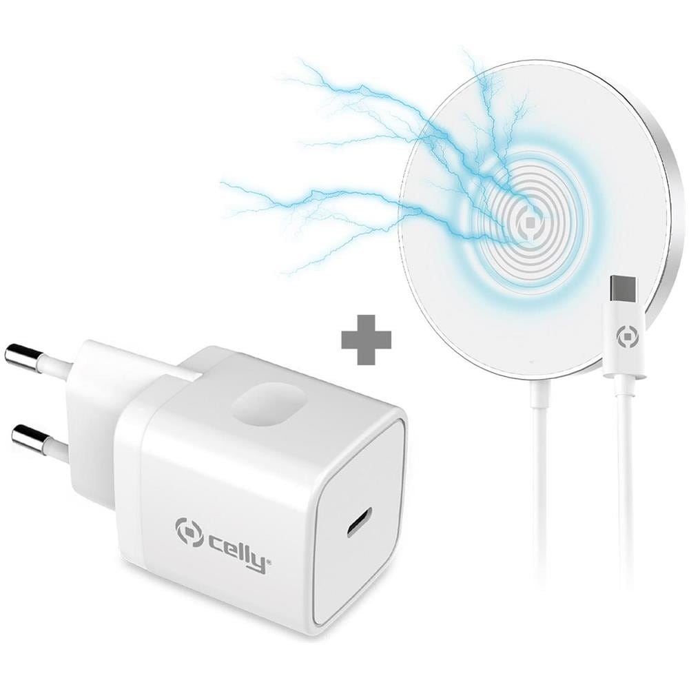 Kit Con Alimentatore 20w + Caricabatterie Wireless Magnetico - Foto 1