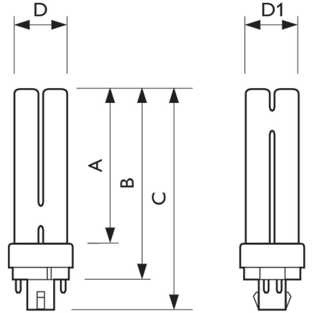 MASTER PL-C 4 Pin, 4P, G24q-1, Bianco, A, Bianco freddo, Bianco - Foto 2