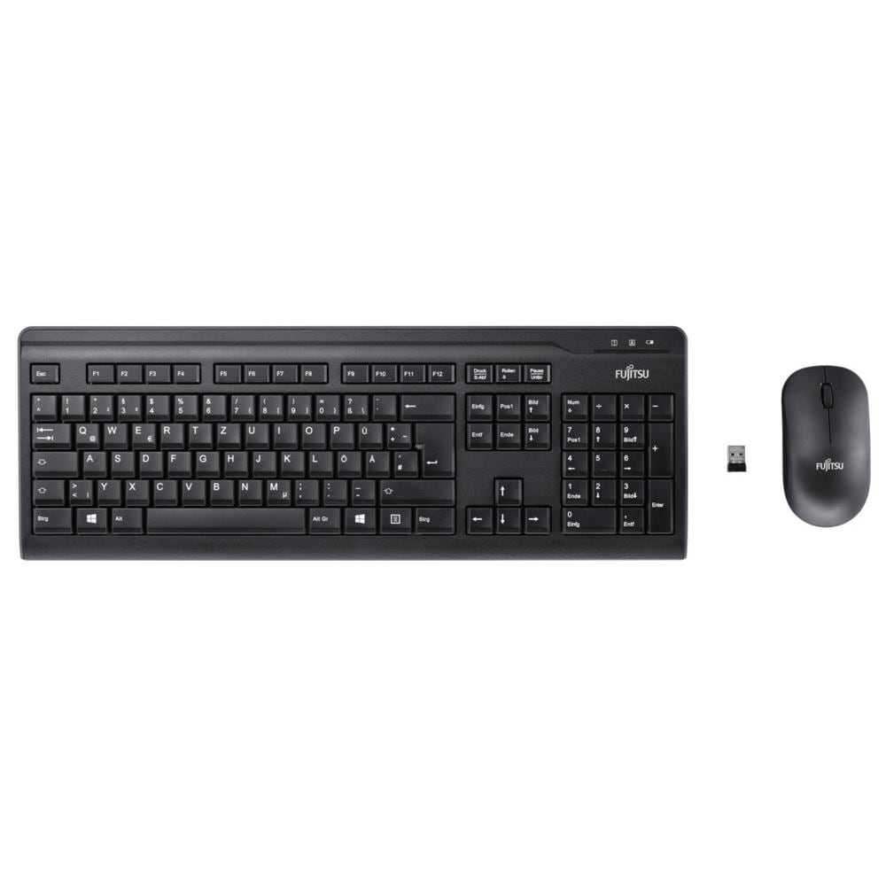 Tastiera e Mouse Wireless S26381-K410-L402  (Layout Inglese UK) Colore Nero - Foto 1