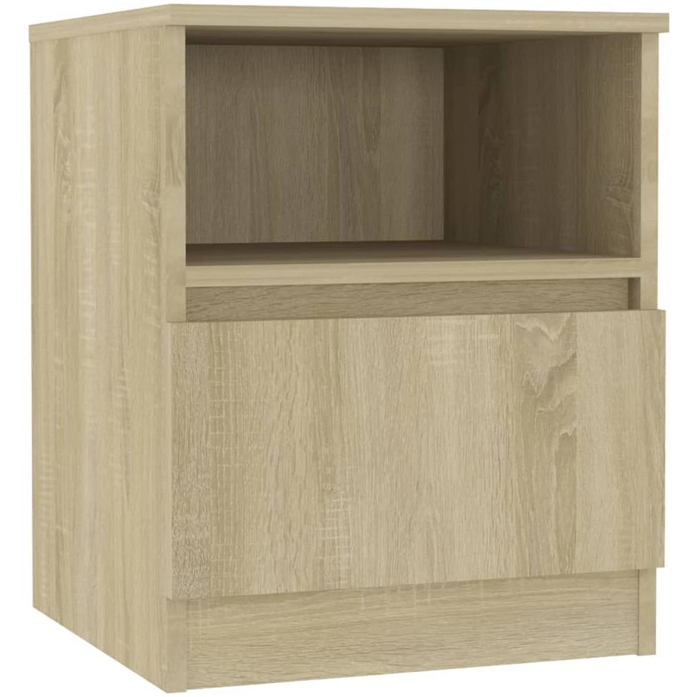 Comodino Rovere Sonoma 40x40x50 cm in Legno Multistrato - Foto 2