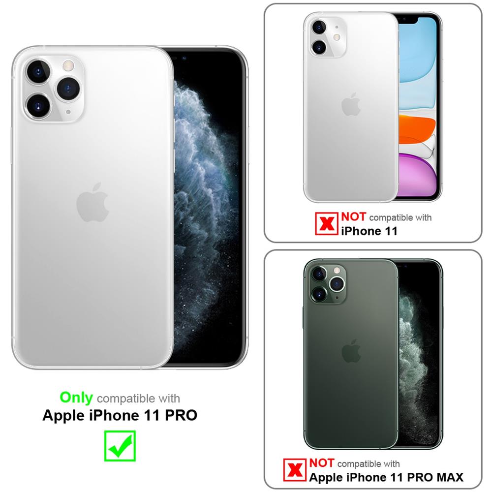 Custodia Compatibile Con Apple Iphone 11 Pro In Nero - Robusta Protezione A 360° Con Protezione Del Display - Coperchio Protettivo Antiurto Outdoor Heavy Duty - Foto 2