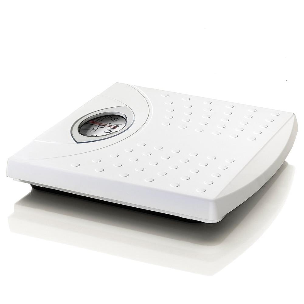 Pesapersone Meccanica PS2015 con Portata 125 Kg Corpo in Acciaio Tappeto Anti-Scivolo Colore Bianco - Foto 1