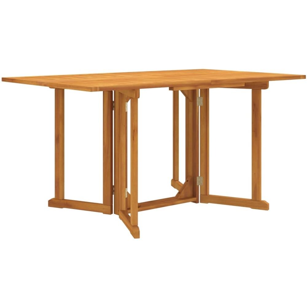 Tavolo Giardino Pieghevole A Farfalla 150x90x75cm Massello Teak - Foto 1